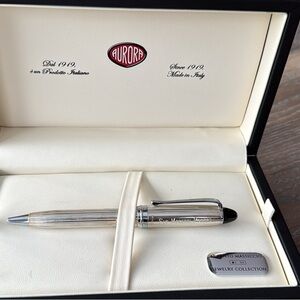 Elegant Aurora Argento Massiccio sterling silver ballpoint pen - like new